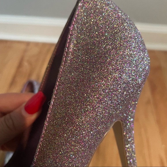 Pink/purple sparkly heels - Picture 4 of 5